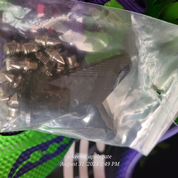 Saucony Womens Showdown 4 Lace Up Running Shoe Bright Green Purple 9.5 - Picture 10 of 13